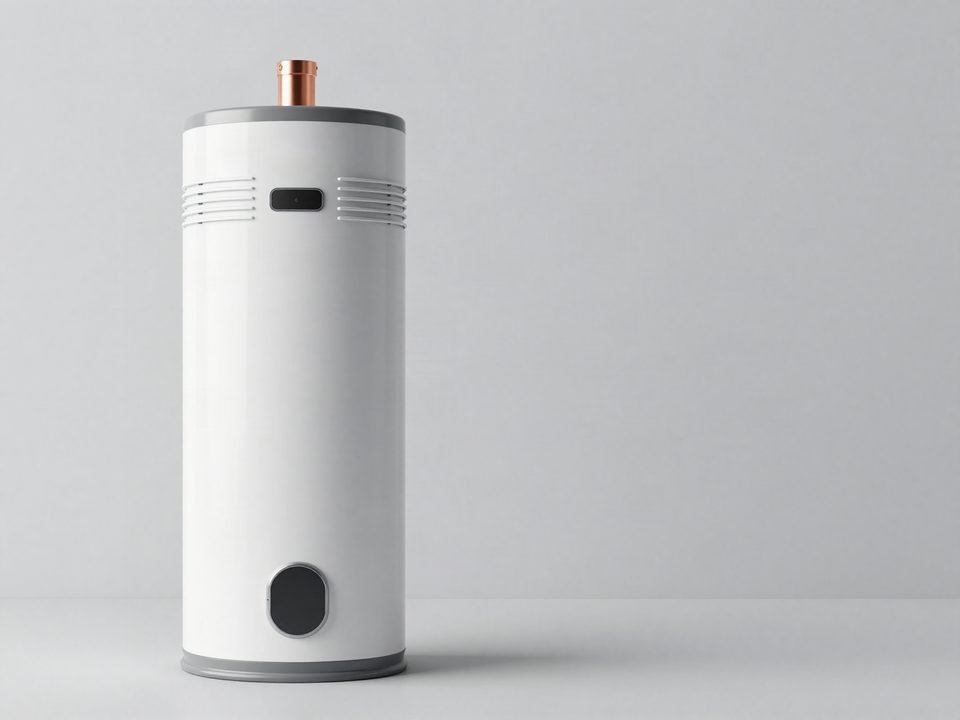 Illustration of a heat pump water heater (not a specific brand or model)